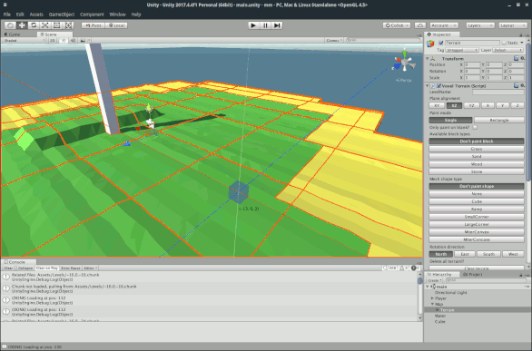 A screenshot of the Voxel Engine UI in Unity.